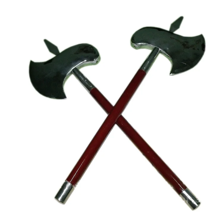 中国传统功夫武器双边斧头对