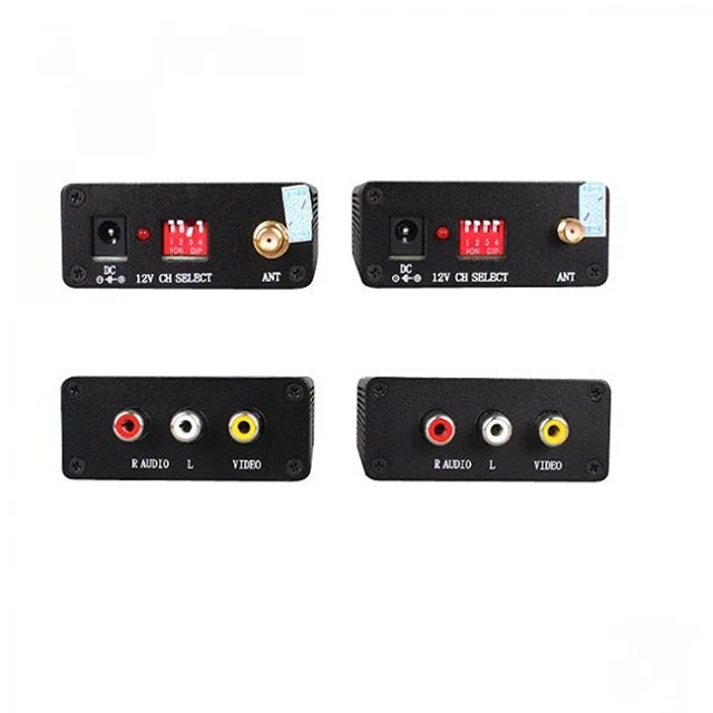 1 Watt High Power Wireless RCA Video Audio Signal Transmitter and Receiver