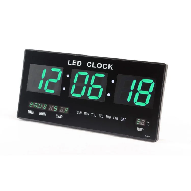 Large Nixie Tube LED Display Digital Calendar Wall Clock - Modern