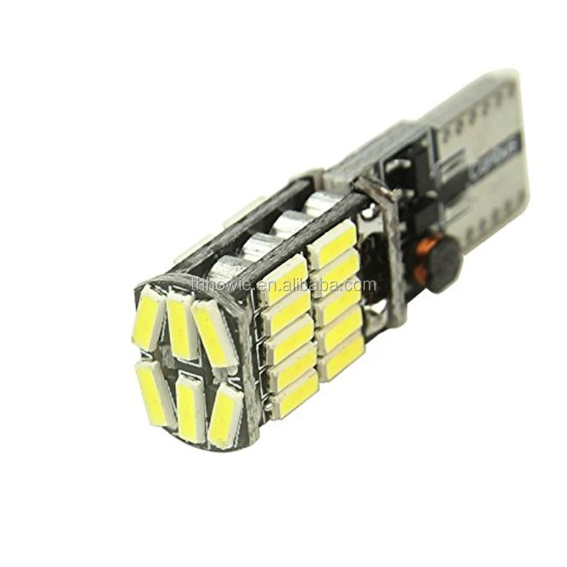 T10 Socket 194 Led W5w Car Interior Light 26 SMD 4014 Pure White Auto Reading Lamp Canbus No Error 12V Car Light Accessories