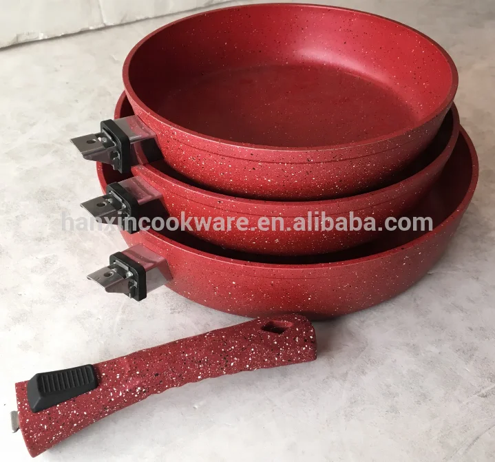 Сковорода с кованым покрытием и съемной