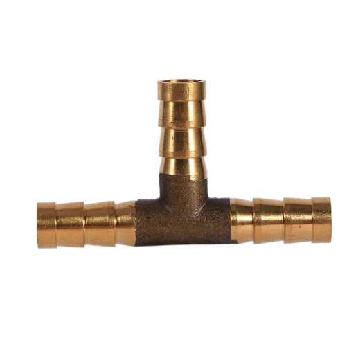 3-Way T-pieceBrass Joiner Hose Joiner Adapter for Fuel Air Water Gas Oil 2 PCS 8mm Fuel Hose Barbed Connector 