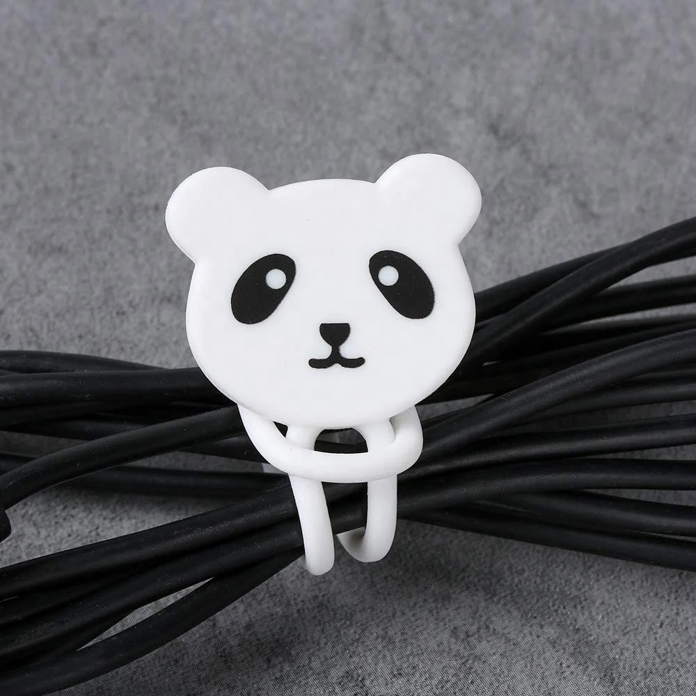 10-Pack Leather Cable Straps Organizers | Adjustable Cord Ties For USB, Headphones, Wires In 10 Assorted Colors