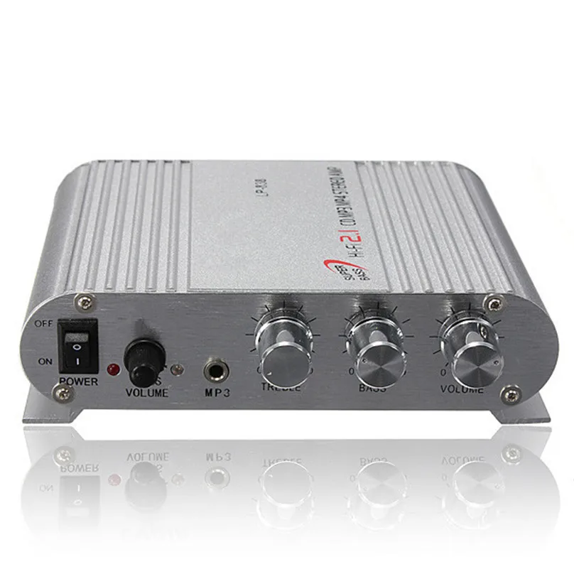 LP-838 Mini Hi-Fi CD MP3 Radio Car Auto Motorcycle Home Audio Stereo Bass Speaker Amplifier Boostrer Player 12V 200W