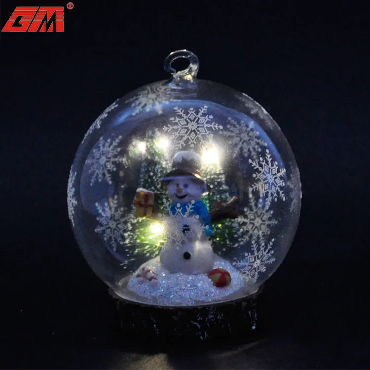 new product Christmas Ball Ornaments Glass Christmas Ball Glass Ball Ornament with led