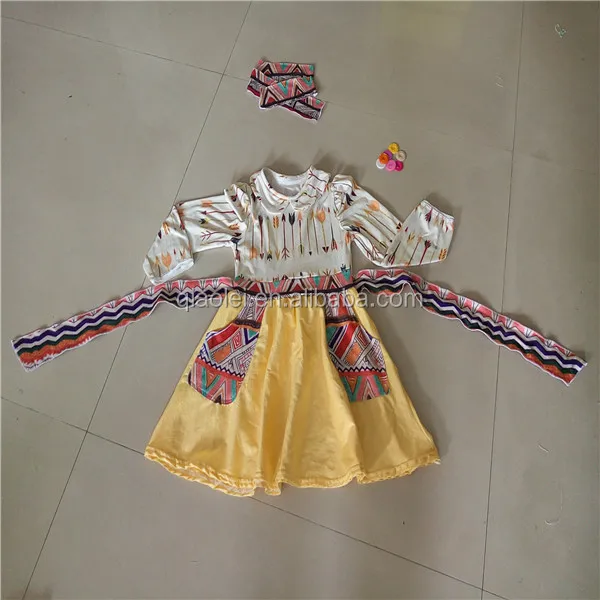 Осенние комплекты для Хэллоуина, одежда для маленьких девочек, оптовая продажа, бутиковый наряд, желтый, для маленьких девочек, с рюшами, в полоску, переделка RTS