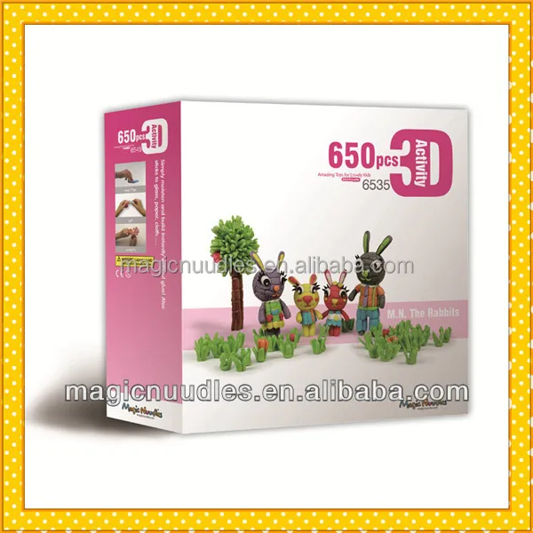 Новый головоломки DIY игрушки образовательные сделано в сша магия nuudles экологичные
