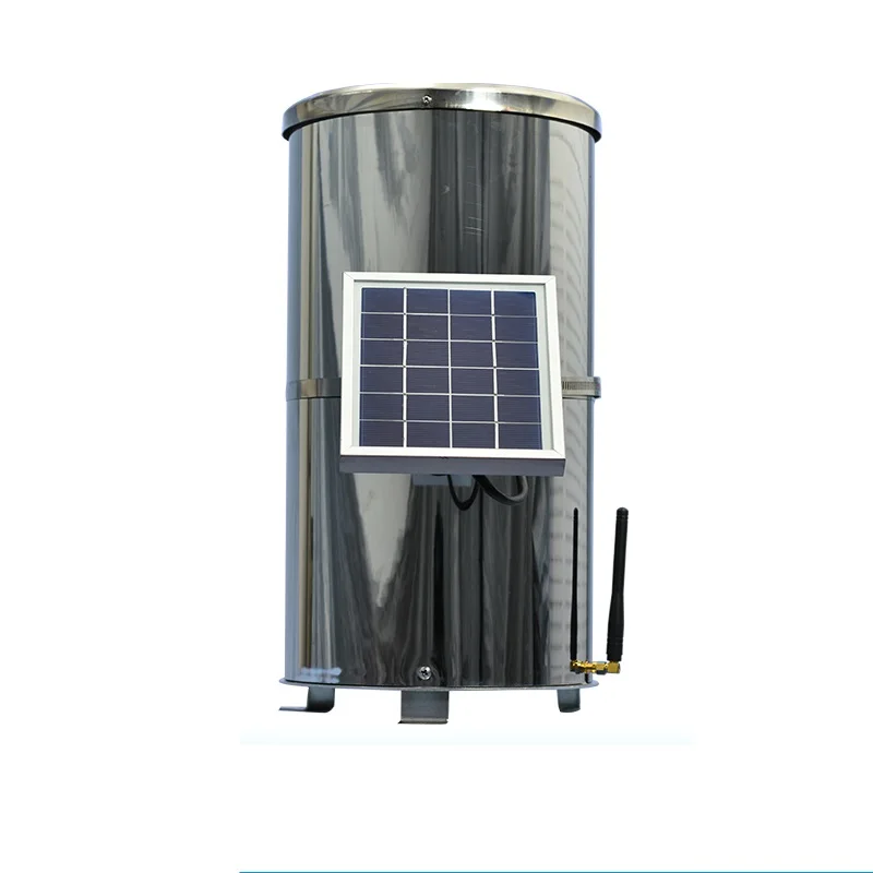 Tipping Bucket Rain Gauge with Solar Panel Power Supply System