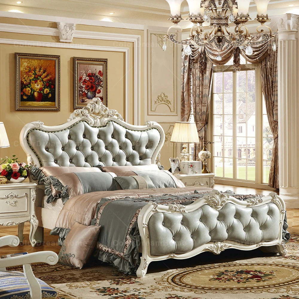 Classical bedroom bed design european royal style wood bed, View european style bed, Colordreamhome Product Details from GUANGZHOU HONGDU TECHNOLOGY CO., LTD on Alibaba.com