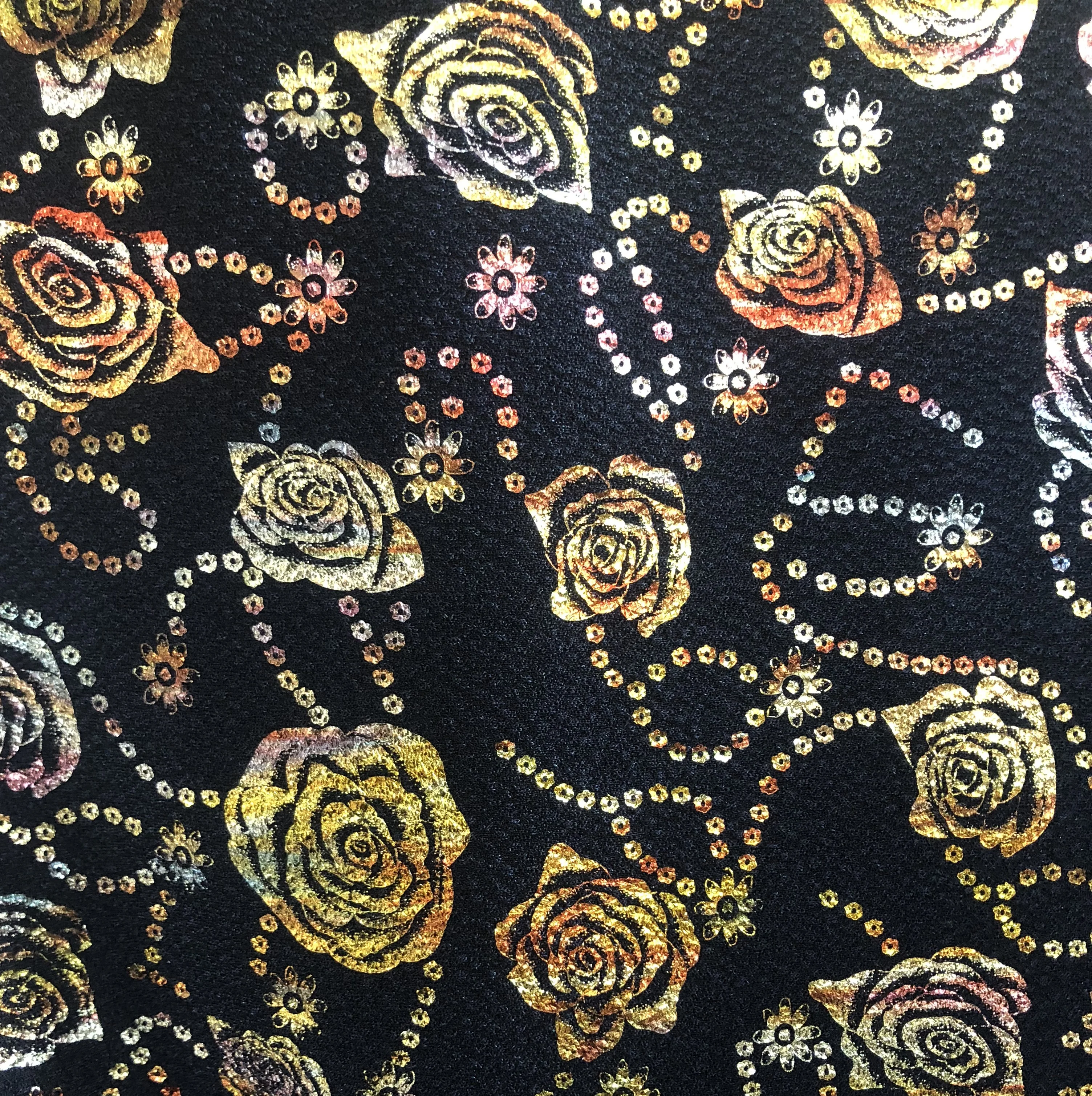 
 Дешевая заводская цена, Цветочная металлическая фольга с принтом, крепированная Фольга для пальто и модной ткани  