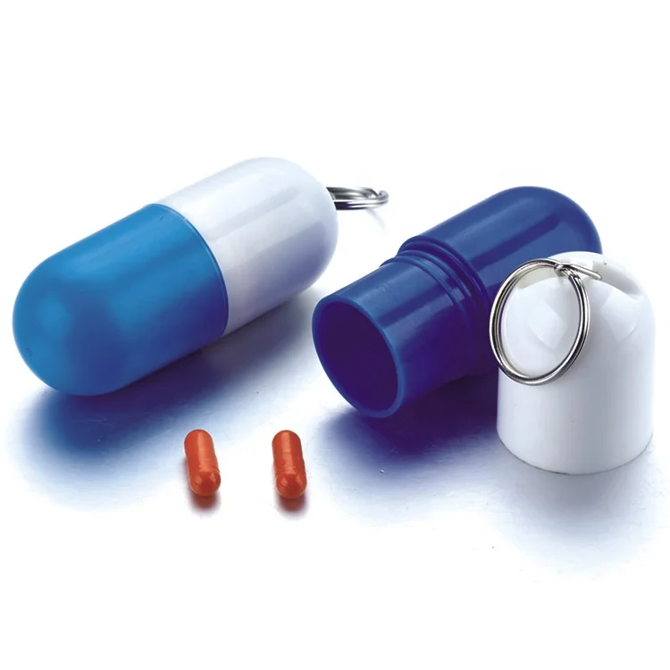 Plastic Capsule Shape Pill Box Keychain Buy Capsule Shape Pill Box