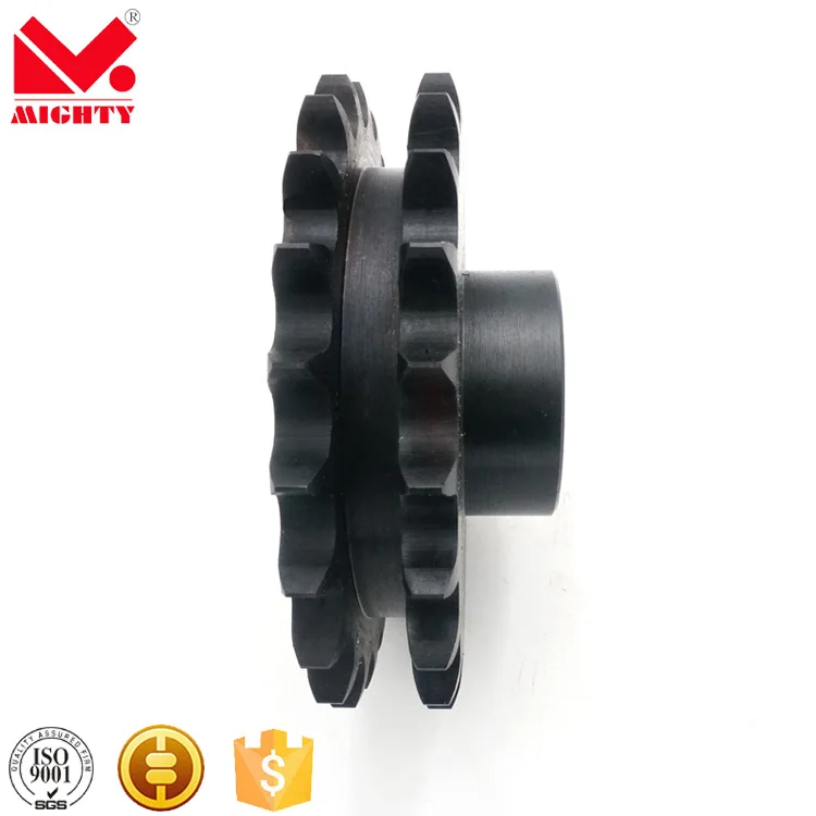 Pignon Chaîne Rouleaux ISO/DIN 06B-1 Type B 24 Dents Alésage 20mm Acier A3 - Denture Trempée