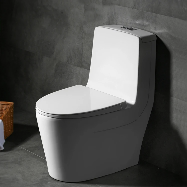 White Washdown One Piece Western Style Human Toilet Closestool