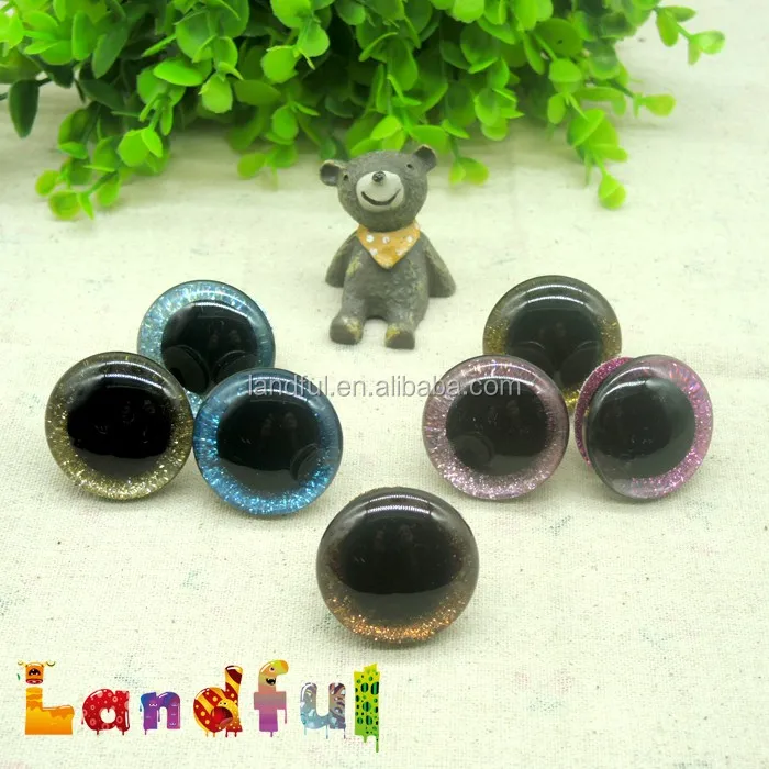 Блестящие Серебристые безопасные глаза плюшевые медведя мягкие животных 20