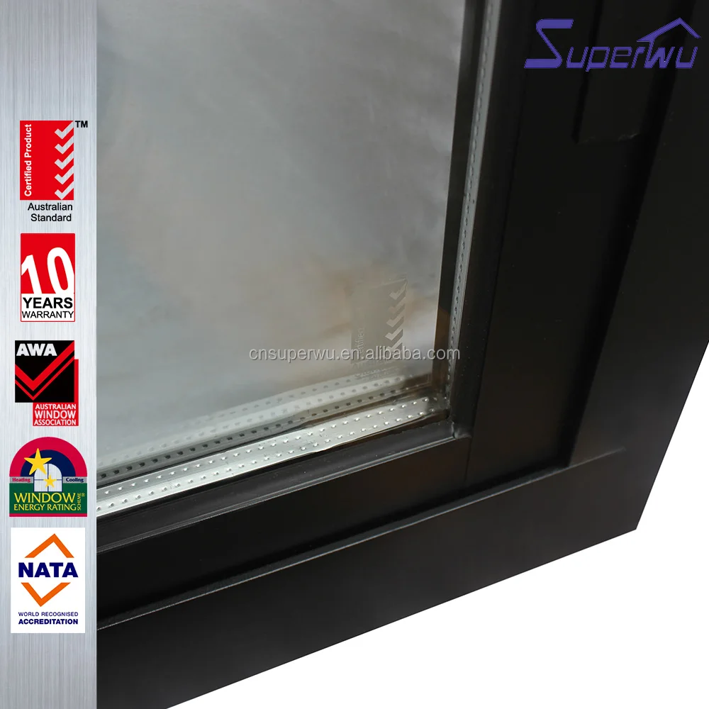 Newest design frame aluminium windows standard sliding window dimensions tempered glass panels for house