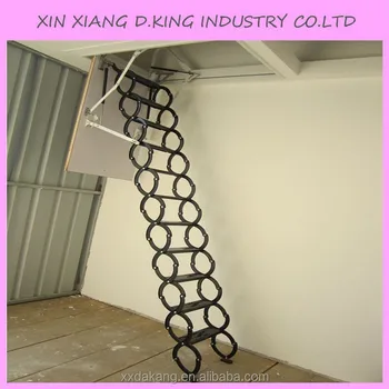 Steel Automatic Electric Telescopic Loft Ladders,hydraulic Folding 