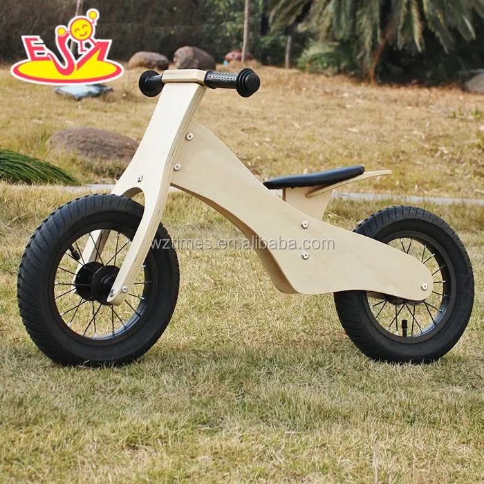 Оптовая торговля дешевые металлические колеса Деревянный беспедальный велосипед для детей От 2 до 6 лет