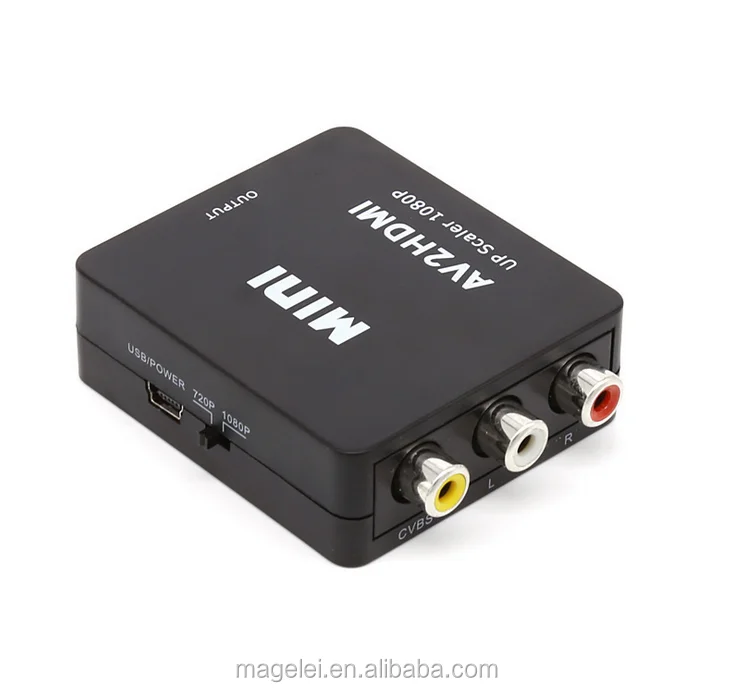 
 Преобразователь 1080P AV-HDMI CVBS RCA-HDMI  