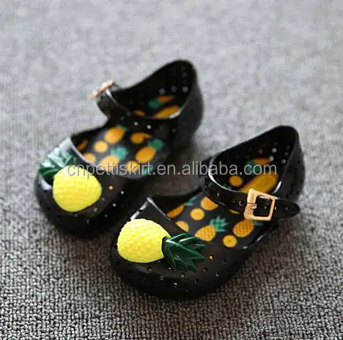 Pineapple Black Child Shoes 2017 New 