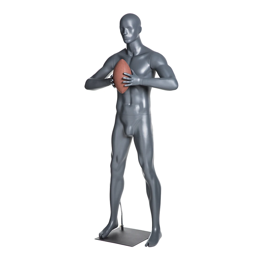 NF-2 athletic mannequin rugby star player in match American football player dummy ball player model