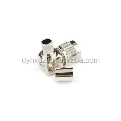 N Type Crimp Plug Male Right Angle RF Connector for RG8 RG213 RG214 Cable
