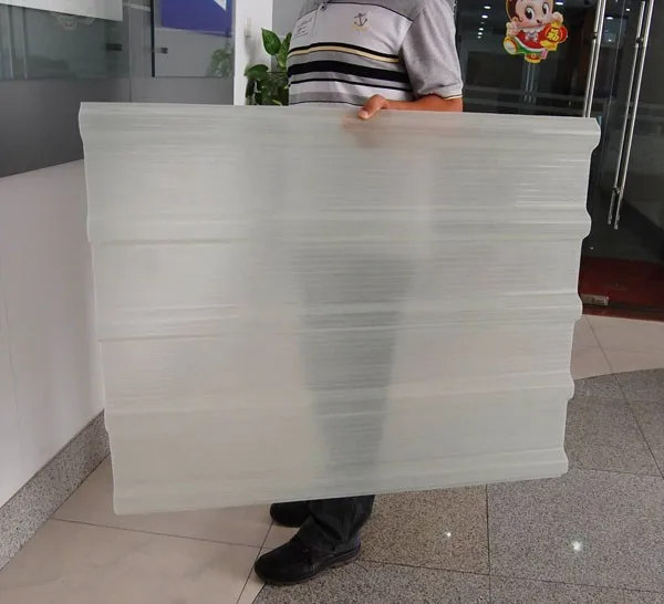 Полупрозрачный лист гофрированный стекловолоконная черепица