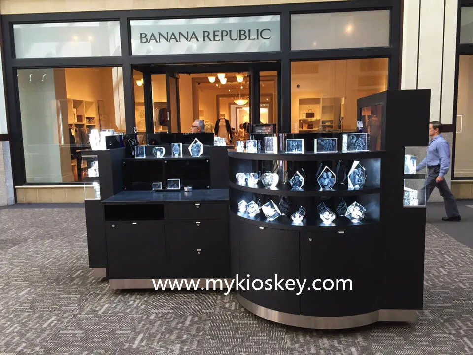 Элегантный индивидуальный торговый центр, Хрустальный киоск, дизайн для демонстрации инновационных продуктов 3D