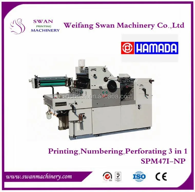 Receipt Book Continuous Computer Forms Printing Machine