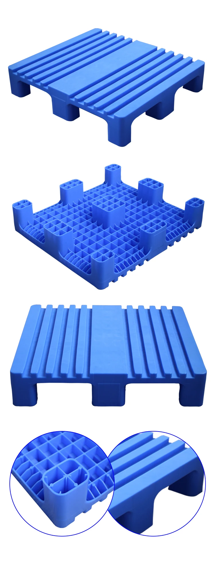 Factory direct sale deck lok pallet for safety stacking system plastic pallet under deck handholds 