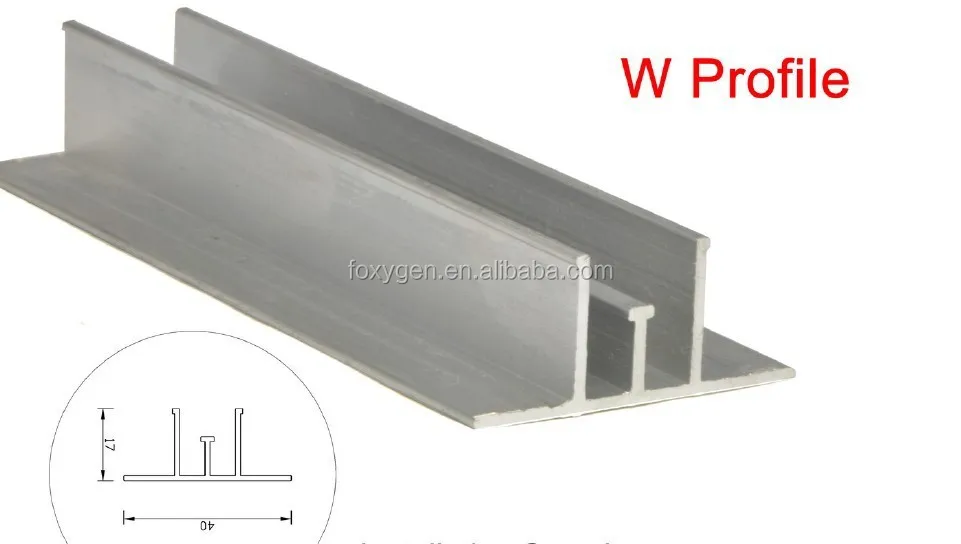 product foxygen silver aluminum profile for plastic stretch ceiling film-2