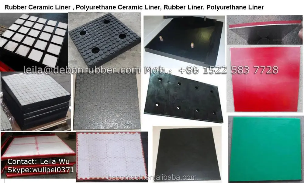 Chute Rubber Liner Plate