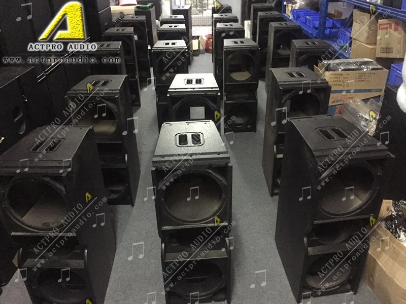 Professional Dual 12 Inch Line Array Peaker 1100W Powered Audio System ACTPRO AUDIO