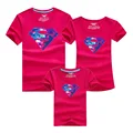 summer mother daughter family t shirt printed cotton t shirt baby and mom dad family clothing