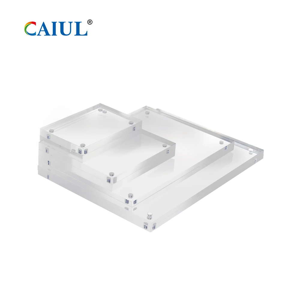 Wholesale Transparent Double-Sided Thickened Acrylic Block Protective Photo Frame Alloy Magnetic Custom Sizes 3x2 7x5 8x6