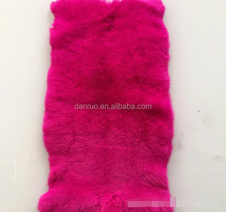 factory direct wholesale price high quality rex rabbit fur skin plate for garment or carpets