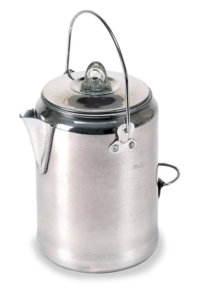 Hot Selling Aluminum Percolator Coffee Pot Coffee tea or Water Boiler Travel camping thermal Coffee Pot