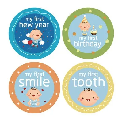 Autocollants Amour Bebe Etiquette Premiere Temps Dessin Anime Buy First Time Milestone Baby Stickers Product On Alibaba Com
