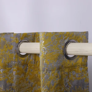 Luxury Jacquard Curtain Manufacturer Jacquard Blackout Curtain Metallic Gold Jacquard Curtains for Living Room
