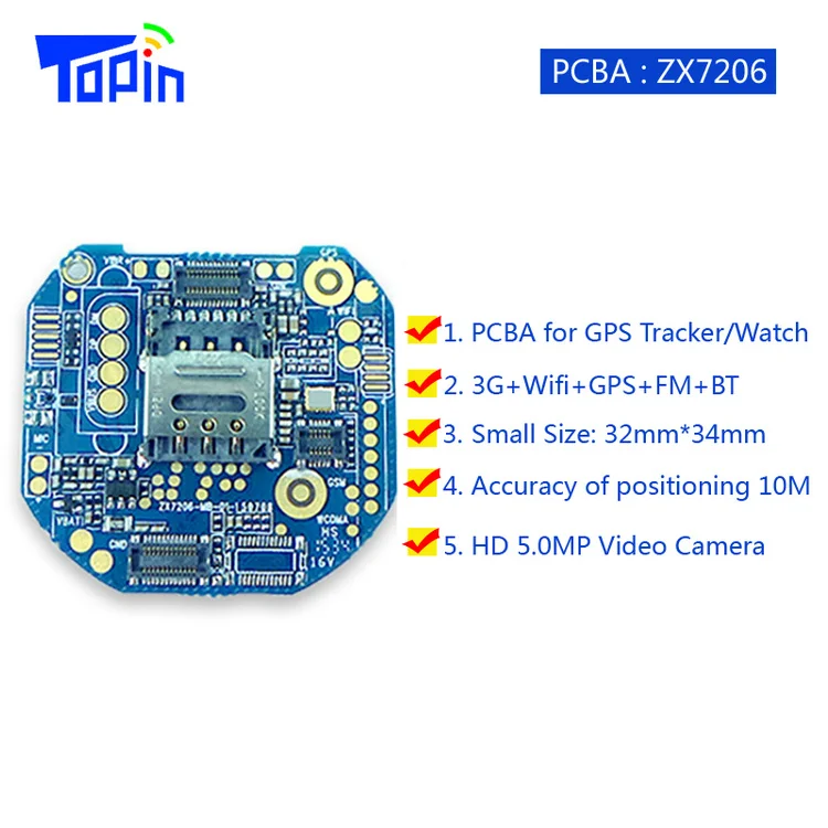 ZX7206 3G GPS Tracker - Smart Watch with Real-Time Tracking