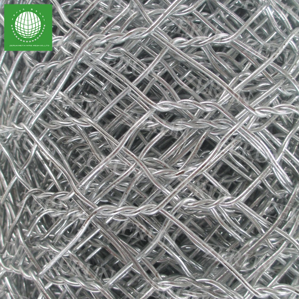 Galvanized gabion wire mesh for stone retaining wall cage Factory