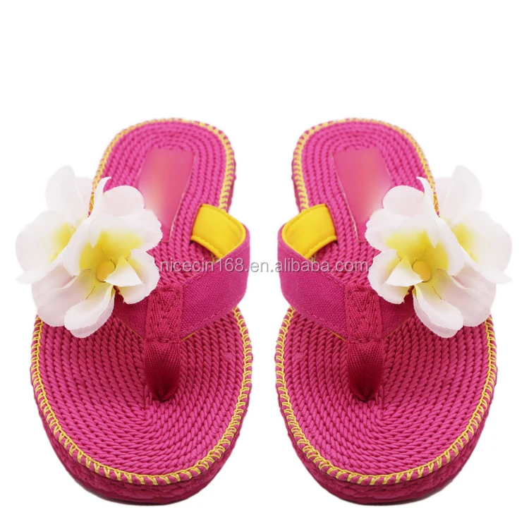 Последнее дамы цветок тапочки обувь блестящие красивые