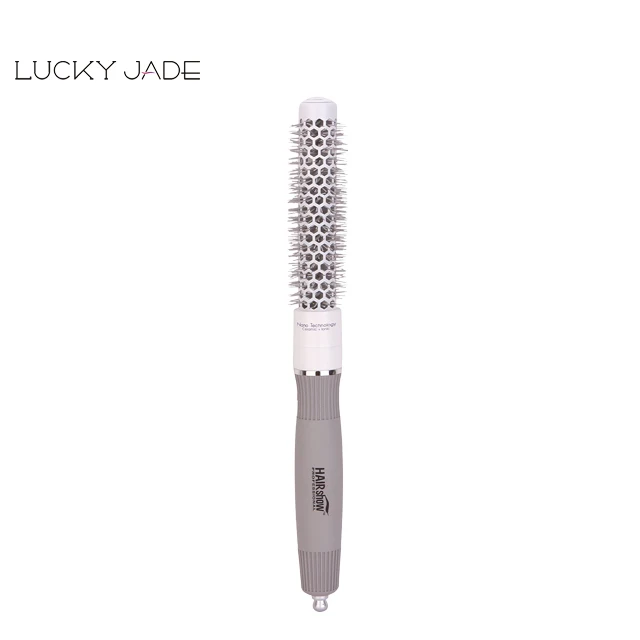 
Профессиональная квадратная керамическая щетка для волос с резиновой ручкой 