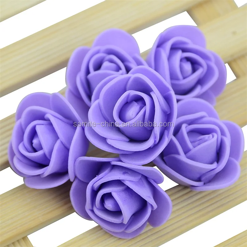 Wholesale 3.5cm PE Foam Rose Flower Head Artificial DIY For Wedding Home Deco 