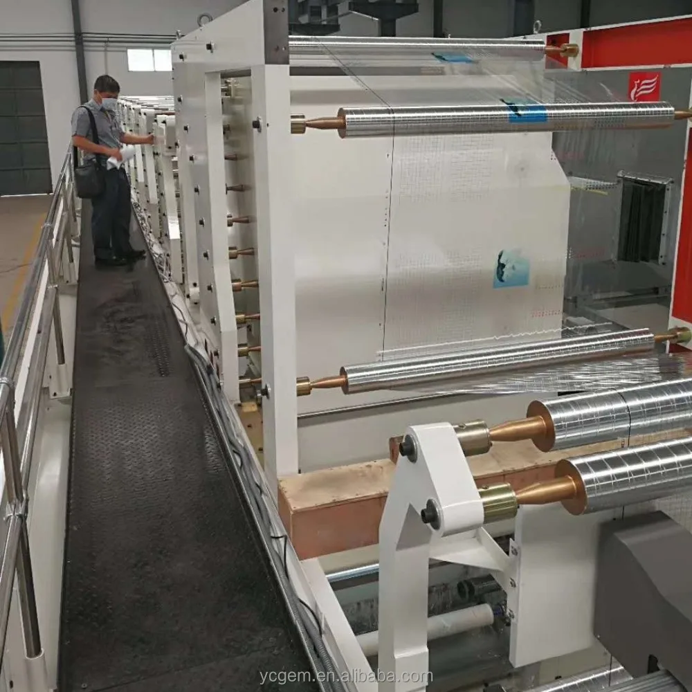 Rotogravure Printing Machine by Two Sides 12 Color ELS High Speed High Efficiency