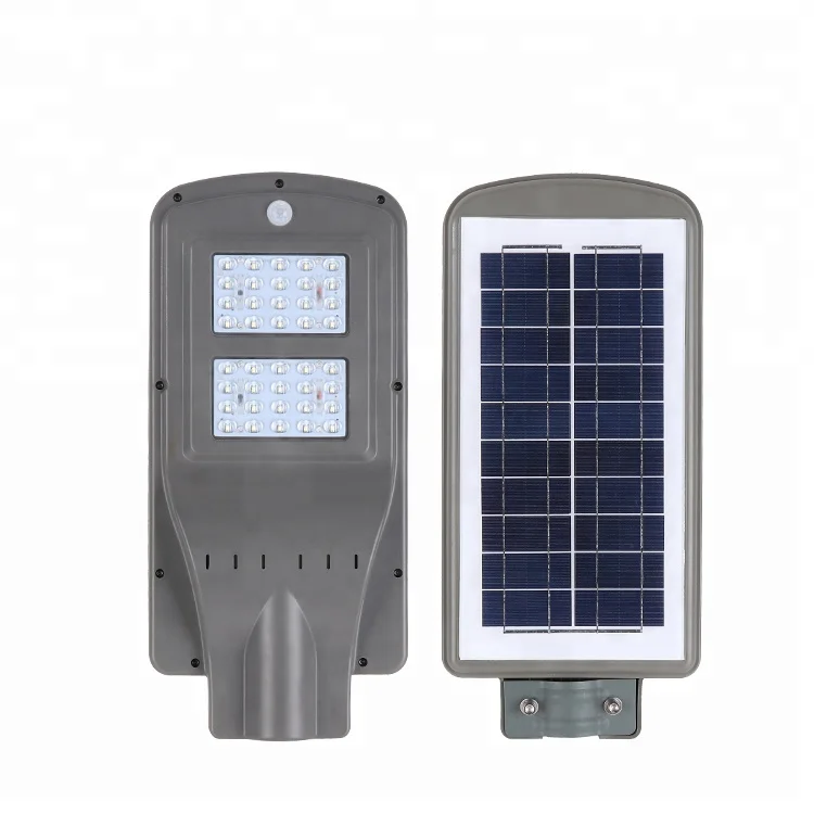 Заводская оптовая продажа супер яркий 20 Вт 40 60 Водонепроницаемый IP65 Светодиодный дорожный фонарь с солнечной батареей все в одном
