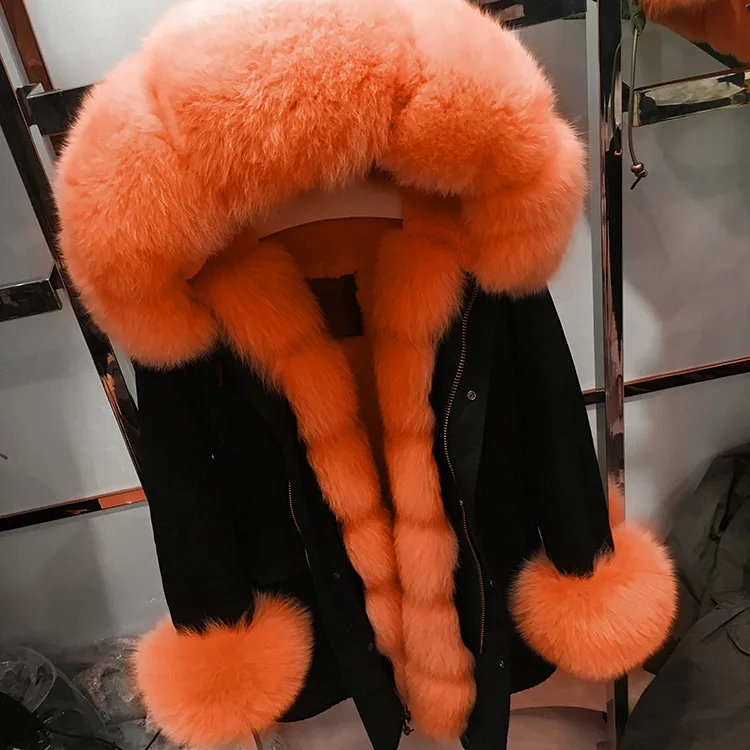 real fur trimmed parka