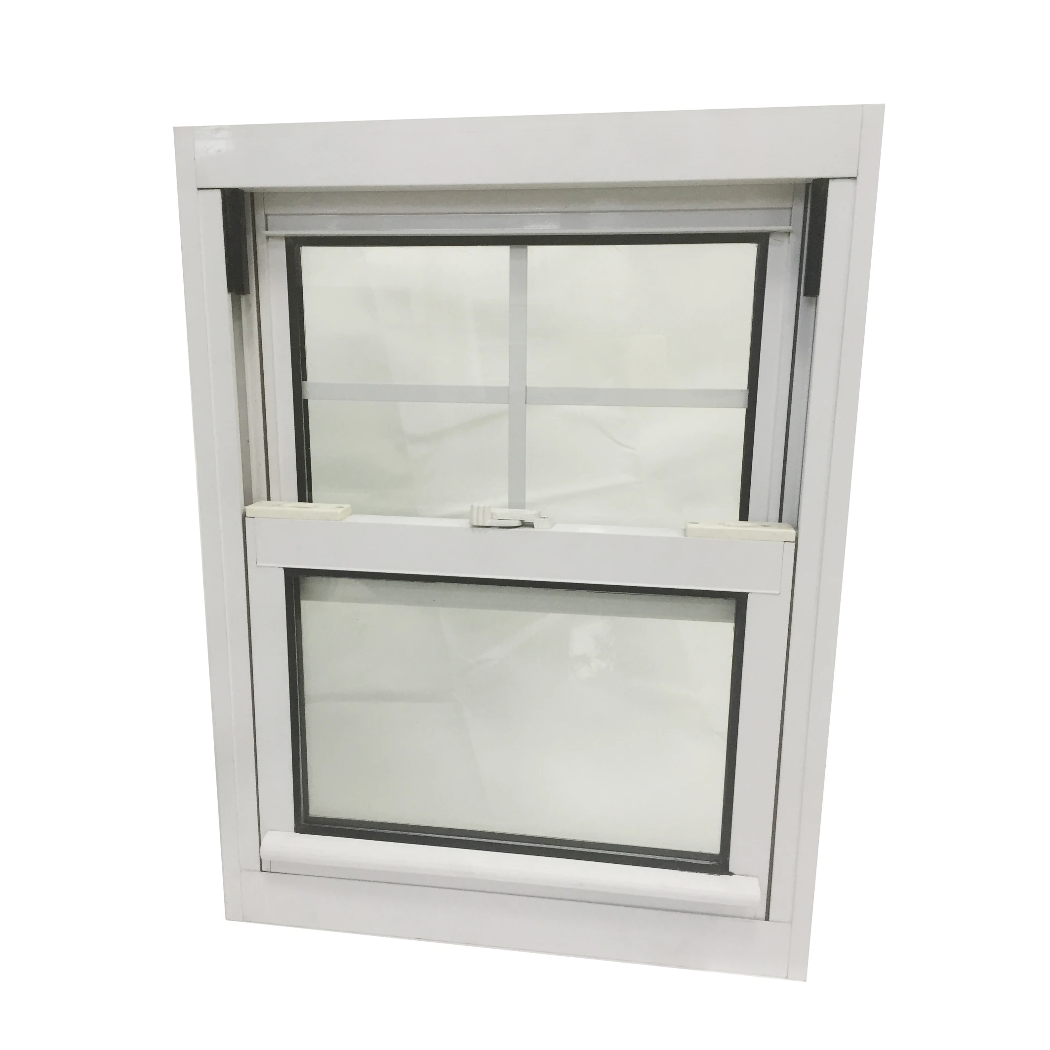 American Type PVC Double Hung Sash Lift up Vertical Sliding Window
