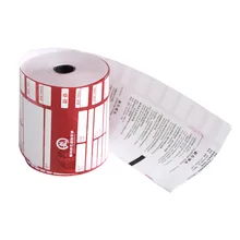 Pre-printed thermal paper roll for atm bank receipt thermal ticket