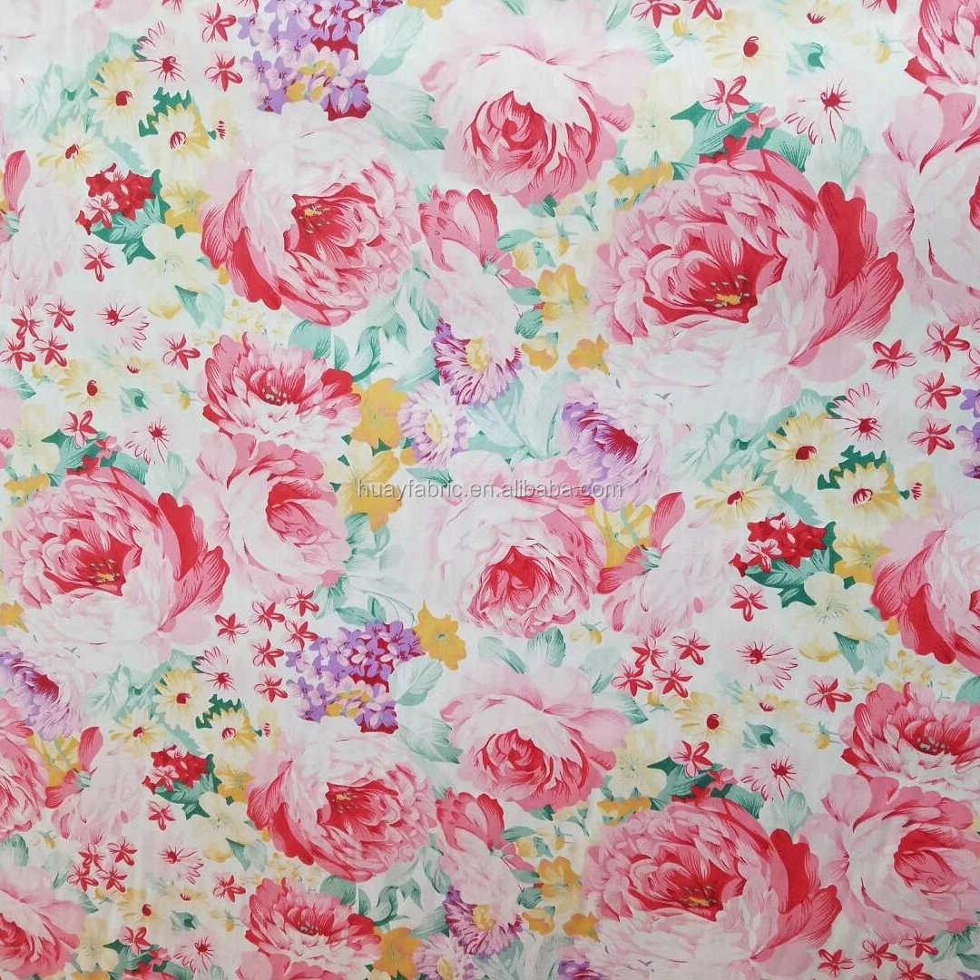 Hotest Big Pink Rose Printed Cotton Fabric Sewing Textile Fabric Hyc0079 Buy Cotton Fabric Flower Cotton Printed Fabric Flower Cotton Printed Fabric Product On Alibaba Com