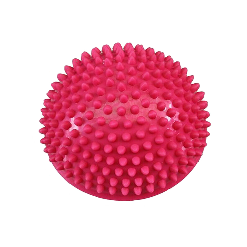 16 см йога баланс Массажный мяч половина массажа мяч с шипами